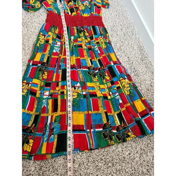 Plaza South Vintage Floral Colorful Dress - Picture 6 of 8